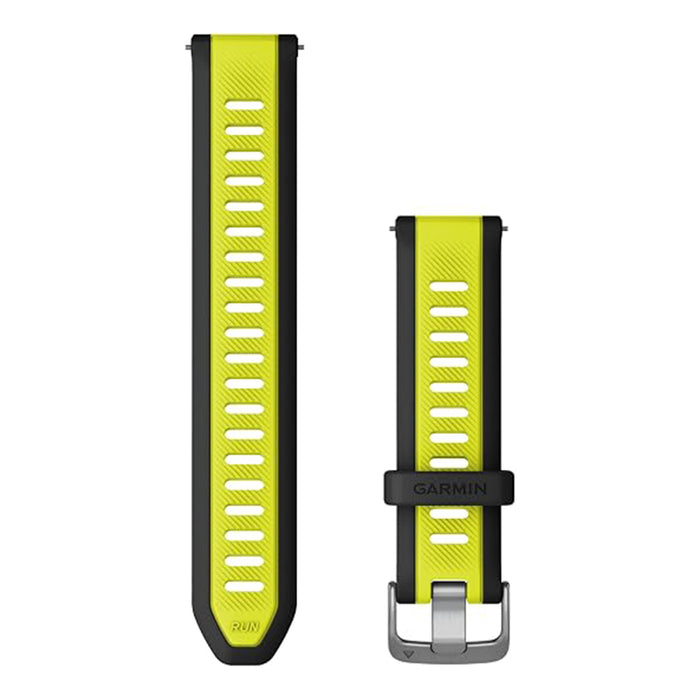 Garmin Unisex Amp Yellow Silicone 20 MM Quick Release Watch Band - 010-11251-AL