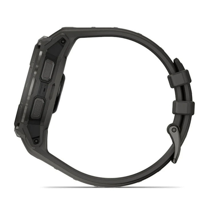 Garmin Instinct® Unisex Charcoal With Charcoal Silicone Band Crossover AMOLED Analog Watch Hands And Bright AMOLED Display Rugged Hybrid GPS Smartwatch  - 010-03398-00