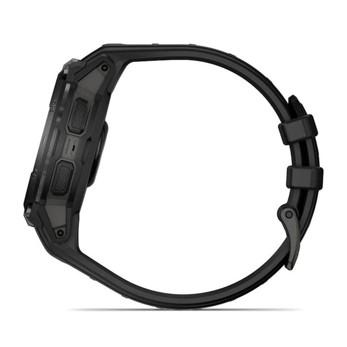 Garmin Instinct® Unisex Black With Black Silicone Band Crossover AMOLED - Tactical Edition Analog Watch Hands And Bright AMOLED Display Rugged Hybrid GPS Tactical Smartwatch  - 010-03398-02