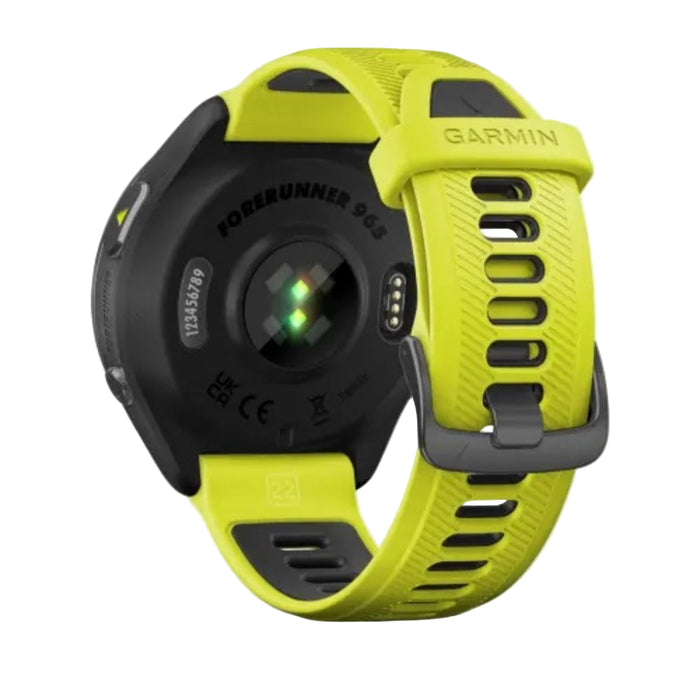 Garmin Unisex Colorful Amoled Display Training Metrics Recovery Insights Amp Yellow Black Forerunner 965 Running Smartwatch - 010-02809-02