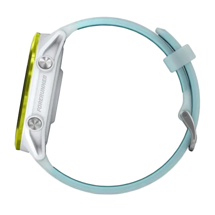 Garmin® Forerunner® 570 47 MM Unisex Amp Yellow Aluminum With Translucent Whitestone/Turquoise Band AMOLED Display Training And Recovery Features Advanced GPS Running And Triathlon Smartwatch - 010-02971-01