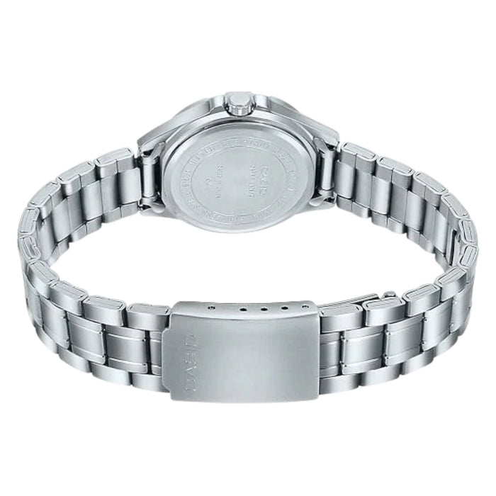 Casio Women's Pink Casual Dial Silver Stainless Steel Band Analog Japanese Quartz Watch - LTP-1308D-4AVDF