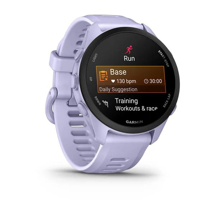 Garmin Unisex Black Dial Forerunner® 70 Easy-to-Use GPS Running with White Silicone Band Smartwatch - 010-04307-01