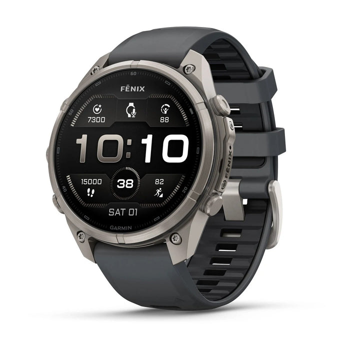 Garmin fēnix® 9 Pro 51mm Unisex Graphite Titanium with Black Silicone Band AMOLED Display Premium Connected Multisport GPS Smartwatch - 010-04337-25