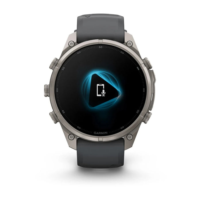 Garmin fēnix® 9 Pro 51mm Unisex Graphite Titanium with Black Silicone Band AMOLED Display Premium Connected Multisport GPS Smartwatch - 010-04337-25