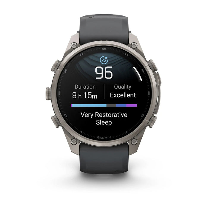 Garmin fēnix® 9 Pro 51mm Unisex Graphite Titanium with Black Silicone Band AMOLED Display inReach® Technology Premium Connected Multisport GPS Smartwatch - 010-04337-20