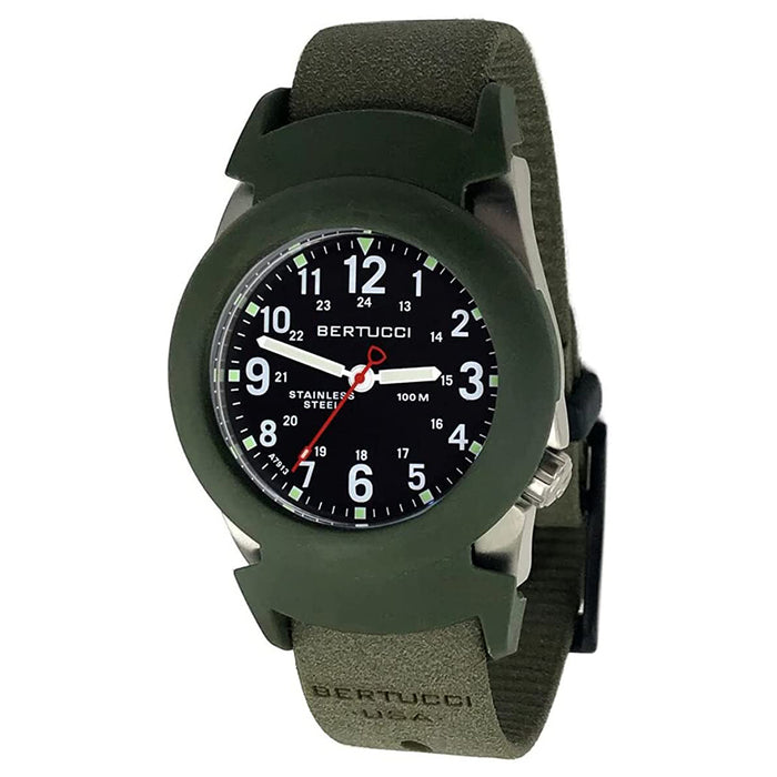 Bertucci A-2S Construction King Unisex Black Dial Foliage Tridura Band Japanese Quartz Watch - 11115