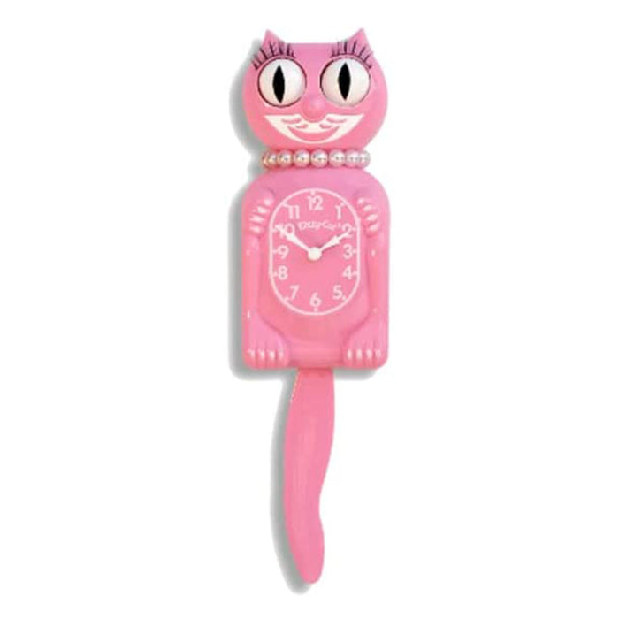 Kit Cat Pink Satin Wall Klock - KC-8