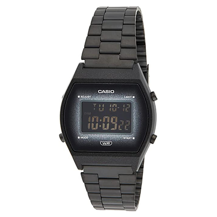 Casio Men's Black Stainless Steel Band Digital Quartz Watch - B640WBG-1BDF