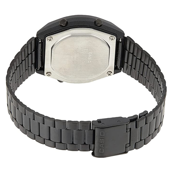 Casio Men's Black Stainless Steel Band Digital Quartz Watch - B640WBG-1BDF