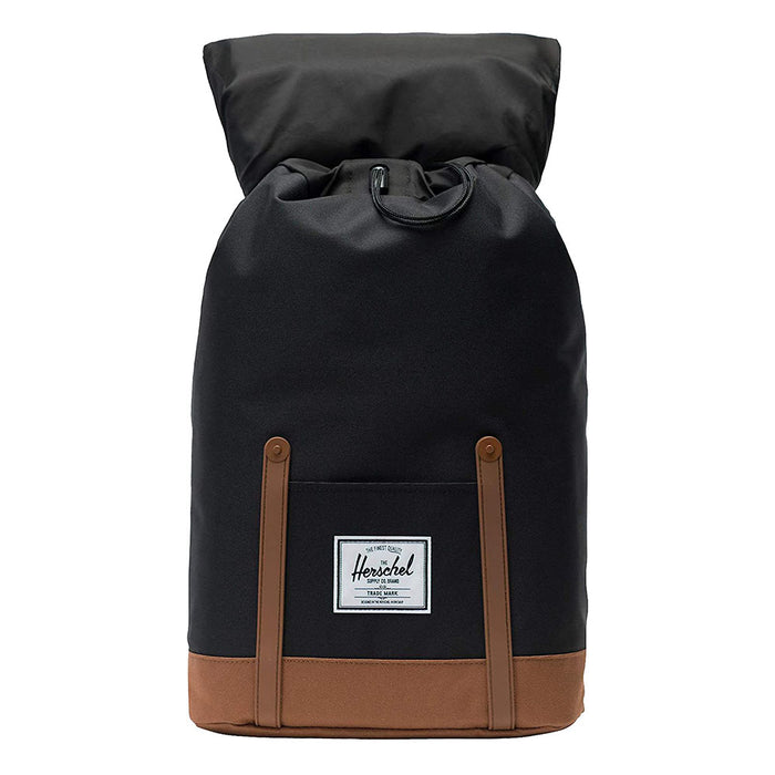 Herschel Unisex Black/Saddle Brown Classic 19.5L Retreat Backpack - 10066-02462-OS