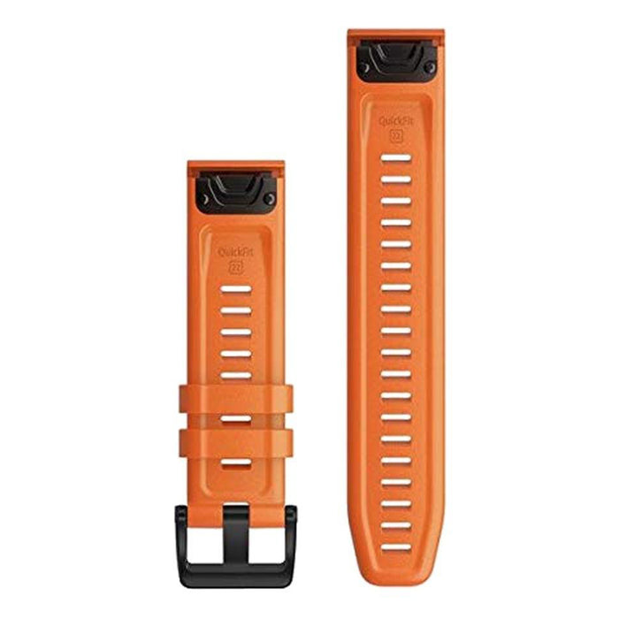Garmin QuickFit Ember Orange Silicone 22mm Watch Band - 010-12863-01