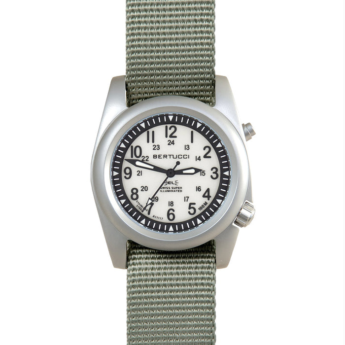 Bertucci Men's Super Illuminated White Dial Nylon Band Watch - 22026