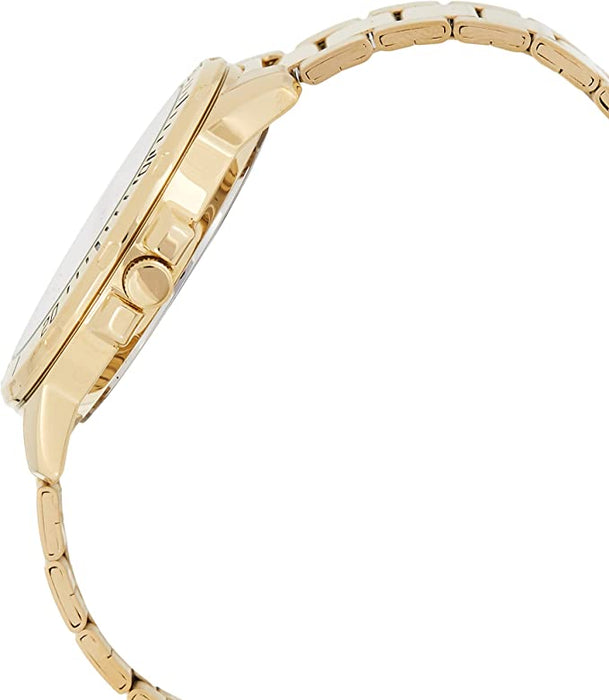 Casio Men's Gold Dial Stainless Steel Band Japanese Quartz Watch - MTP-VD01G-9EVUDF