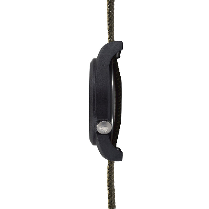 Bertucci Unisex Olive Green Band Black Dial Black Dial Analog Watch - 13351