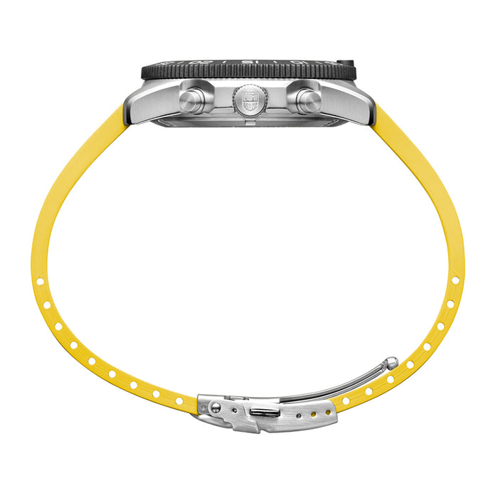 Luminox Men's Black Dial Yellow Rubber Band Ronda Z60 Watch - XS.3145