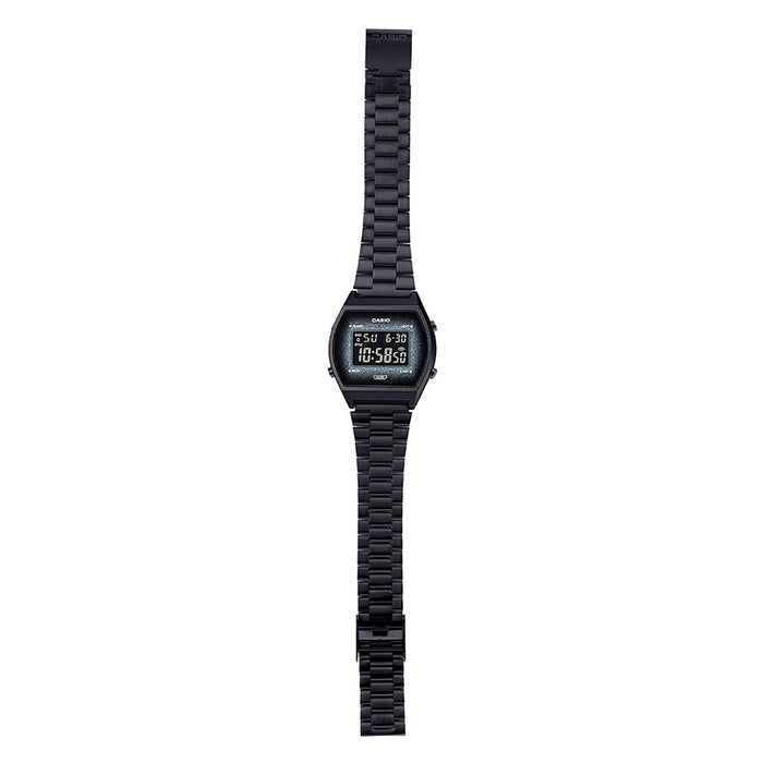 Casio Men's Black Stainless Steel Band Digital Quartz Watch - B640WBG-1BDF