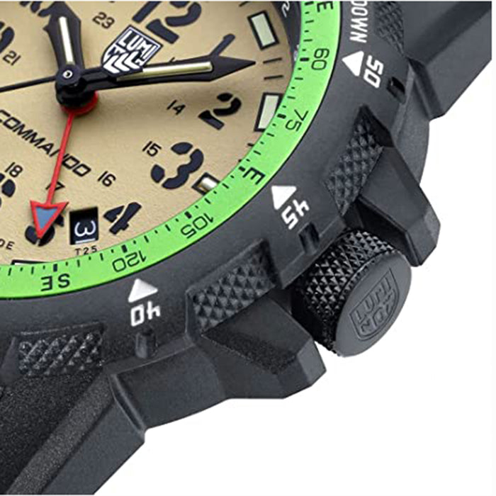 Luminox Men's Cream Dial Black Band Silicone Quartz Watch - XL.3321