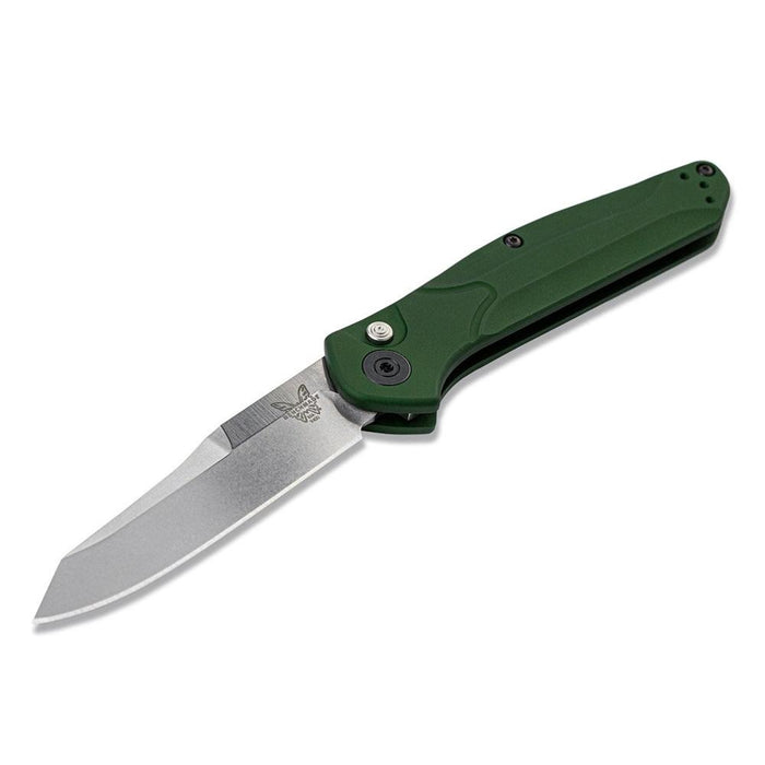 Benchmade Osborne Auto Folding S30V Satin Plain Outdoors | WatchCo.com