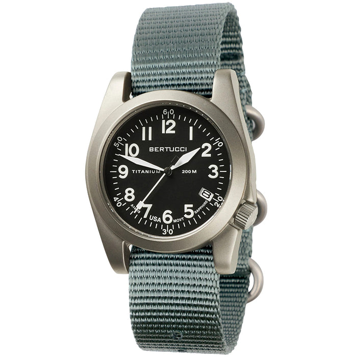 Bertucci Mens A-11T Black Dial Nylon Band Watches | WatchCo.com