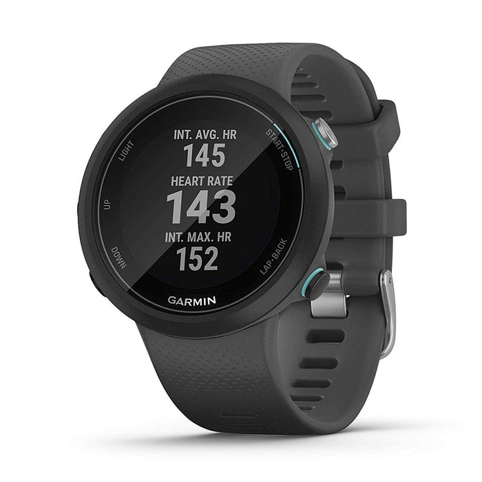 Garmin Swim 2 GPS Unisex Slate Silicone Band Digital Dial Swimming Smartwatch