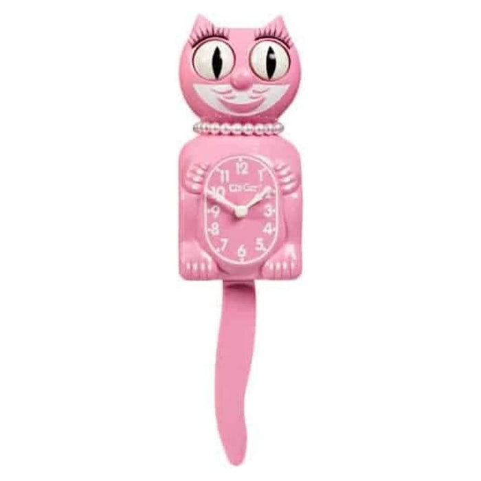 Kit Cat Pink Satin Wall Klock - KC-8