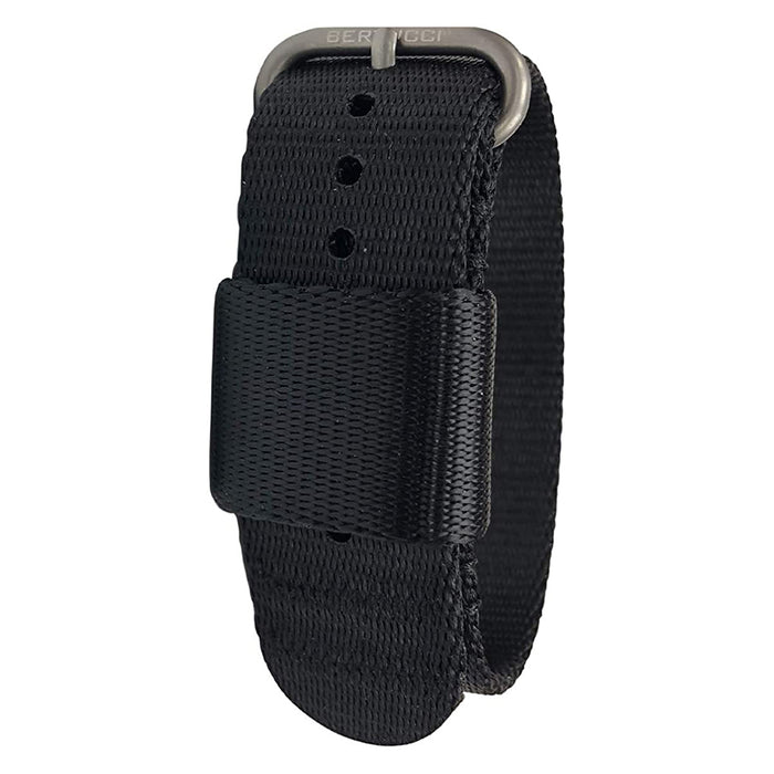 Bertucci Men's G–Type Comfort-Webb Black Nylon Webbing Watch Bands | WatchCo.com
