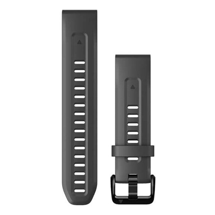 Garmin Quick Fit Graphite Silicone Watch Band | WatchCo.com