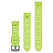 Garmin Unisex Electric Lime 20mm Silicone Watch Bands | WatchCo.com