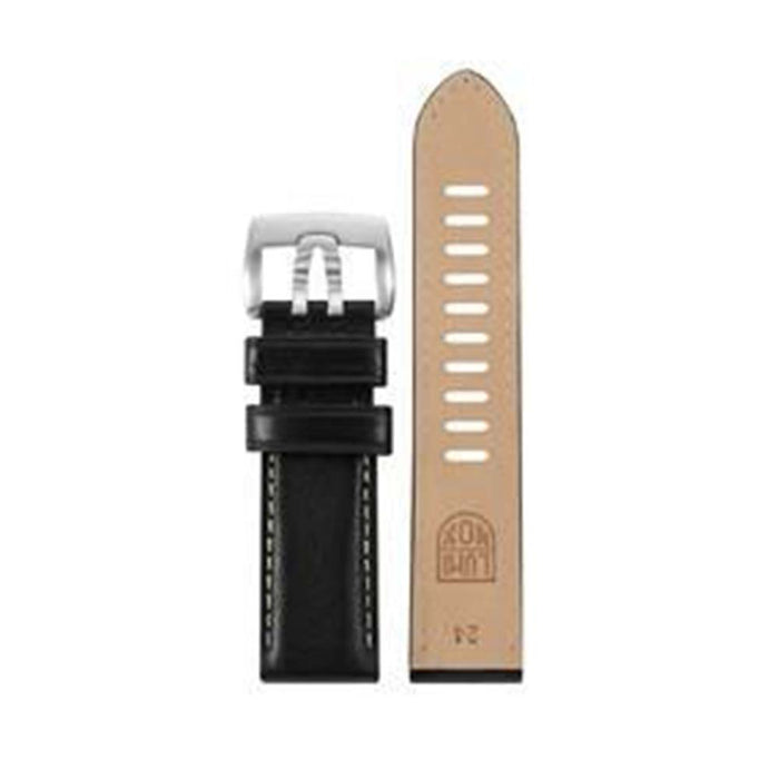 Luminox Men's 1900 Field Series Black Leather Watch Bands | WatchCo.com